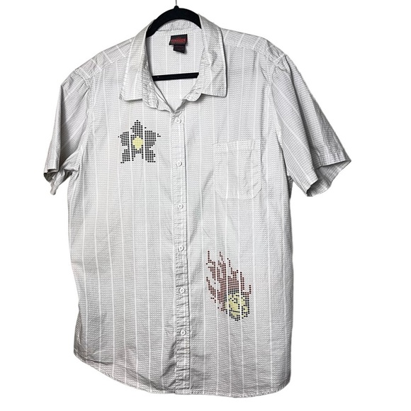 Our Universe Stranger Things Scantron Woven Button Up Size XXL - Picture 3 of 10